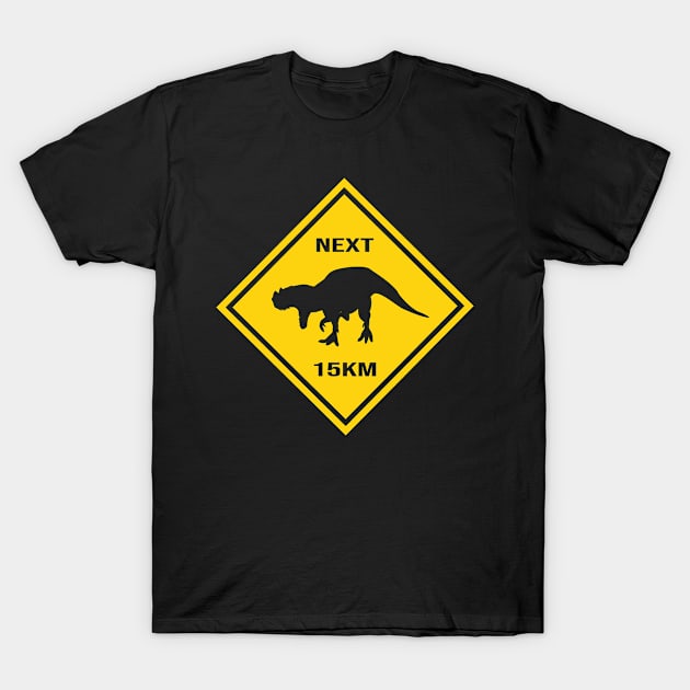 Attention Ceratosaurus Crosses The Street Design T-Shirt by Tolan79 Magic Designs